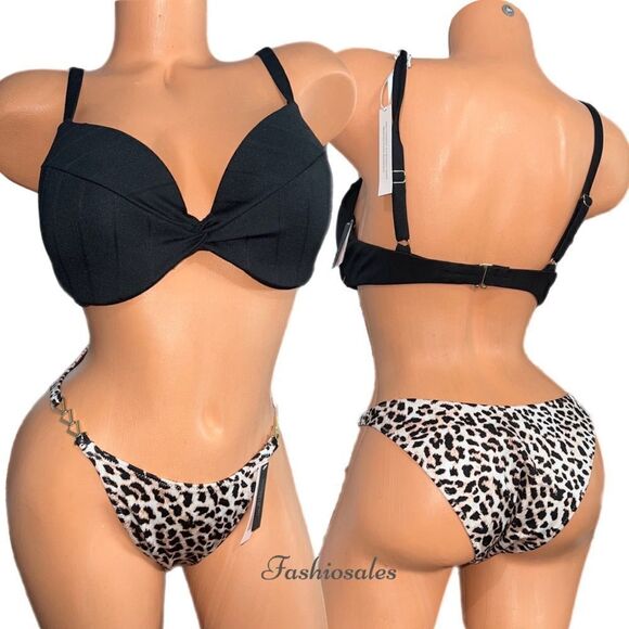 COPY - Victorias Secret Swim Twist Removable Push-Up Padding Bikini top & Botto… - Picture 1 of 4